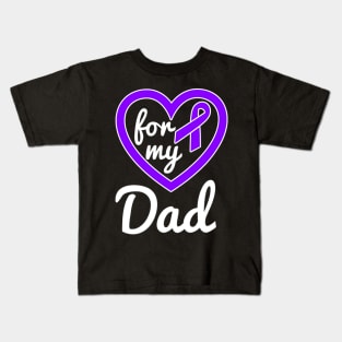 Hodgkins Lymphoma Dad Cancer Awareness Kids T-Shirt